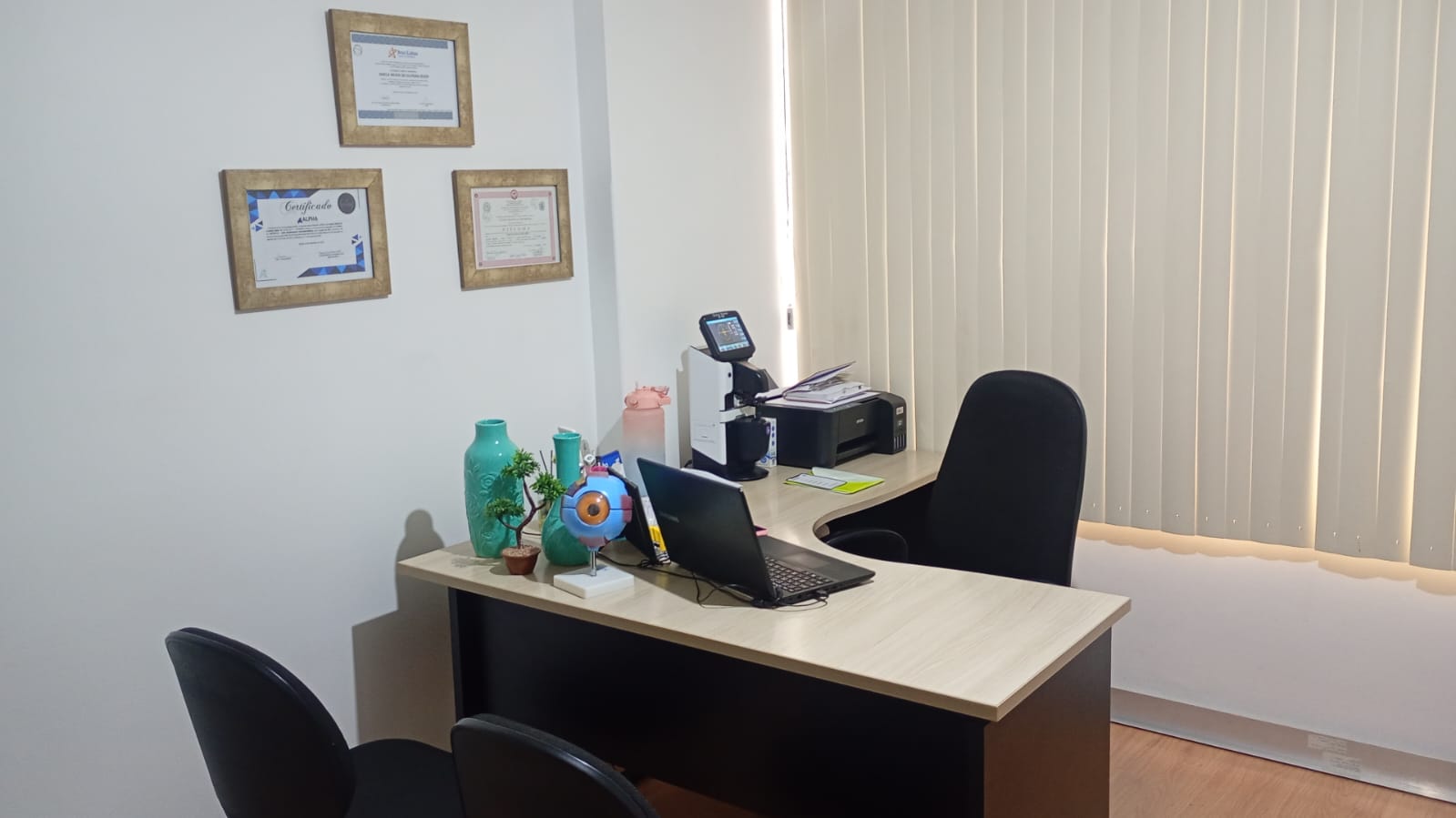 Sala de exame do consultório